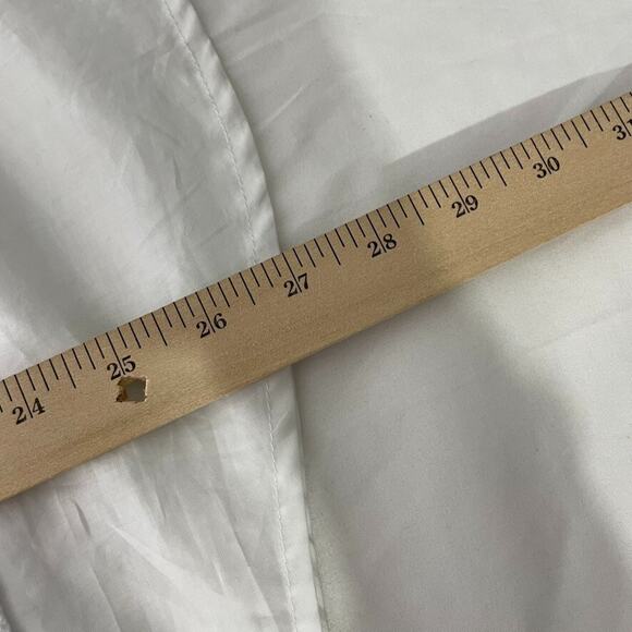 Ruby Rd Striped Tie Hem Top XL Nautical Blue White Lightweight Knit Layered NEW - Picture 8 of 8